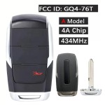 GQ4-76T Remote Fob For Dodge RAM 2500 3500 4500 5500 433.92MHz 4A Chip(No logo/With logo)