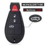 Dodge Dart 2/3/4 Buttons FCC ID: M3N32297100 433MHz ID46 Chip (No logo/With logo)