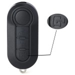 Fiat 3 Button 433MHz ID46 Chip RX2TRF198 Marelli BSI/Delphi BCM(No logo/With logo)