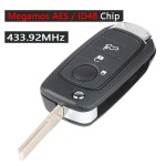 Fiat 4/3 Buttons 433.92MHz Hitag AES 4A/ID48 (No logo/With logo)
