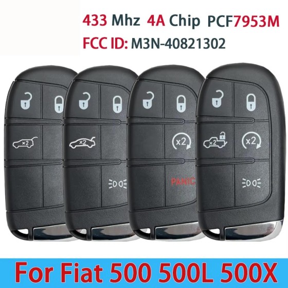 2/3/4/5/3+1/4+1 Button Smart Remote Key Fob 433MHz 4A Chip M3N-40821302(No logo/With logo)