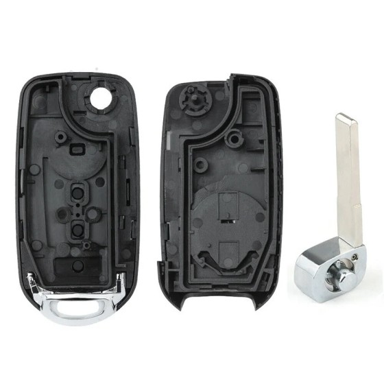 3/4 Button Flip Folding Remote Key Shell Case (No logo/With logo)