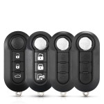 FIAT 3 Buttons Folding Car Key Case Alarm Keyless(No logo/With logo)