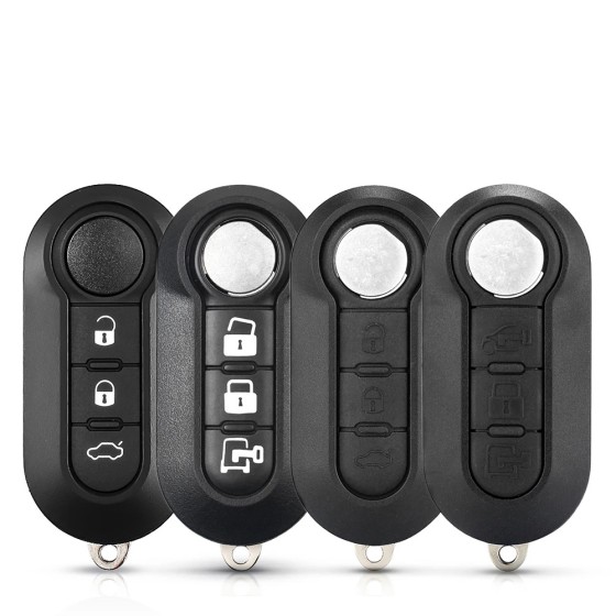FIAT 3 Buttons Folding Car Key Case Alarm Keyless(No logo/With logo)