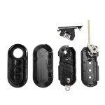 FIAT 3 Buttons Folding Car Key Case Alarm Keyless(No logo/With logo)