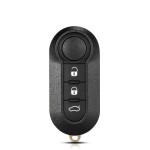 FIAT 3 Buttons Folding Car Key Case Alarm Keyless(No logo/With logo)
