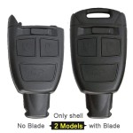 3 Button Remote Key Shell Case Fob No/With Uncut Blade