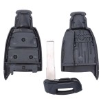 3 Button Remote Key Shell Case Fob No/With Uncut Blade