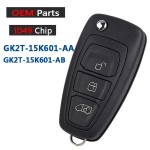Ford 3 Buttons 434MHz 63+/49 Chip BK2T-15K601-AA/ AB/ AC (With logo)(Original)