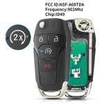 Ford 2+1/3+1 Buttons 315MHz ID49 FCC: N5F-A08TA(No logo/With logo)