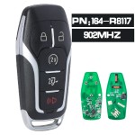 2016-2017 Ford Explorer / 4-Button Smart Key / PN: 164-R8140 / M3N-A2C31243300  (No logo/With logo)