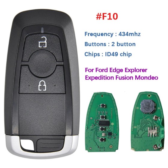 2017-2022 Ford / 3-Button Smart Key / PN: 164-R8163 / M3N-A2C93142300   315 MHz(No logo/With logo)