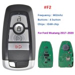 2017-2022 Ford Edge Ranger / 4-Button Smart Key / PN: 164-R8182 / M3N-A2C931426   902 MHz(No logo/With logo)