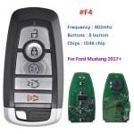 2017-2022 Ford Edge Ranger / 4-Button Smart Key / PN: 164-R8182 / M3N-A2C931426   902 MHz(No logo/With logo)
