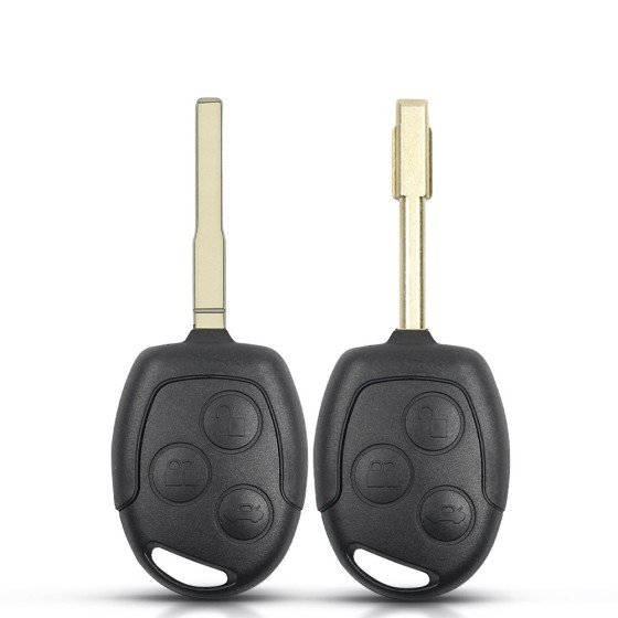 Ford 3 Button Remote Car Key Shell Case HU101/FO21 Blade(With logo)