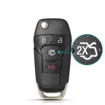 Ford 2/2+1/3/3+1 Buttons Flip Remote Key Shell Case (No logo/With logo)