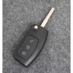 Ford 3 Button Remote Car Key Shell Case HU101/FO21 Blade(With logo)