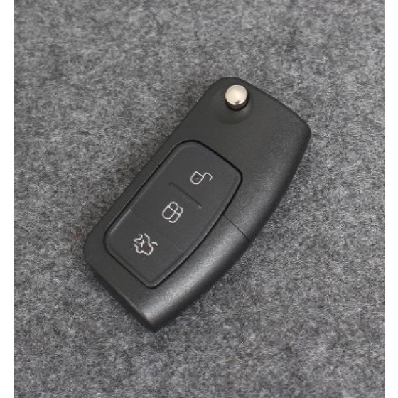 Ford 3 Button Remote Car Key Shell Case HU101/FO21 Blade(With logo)
