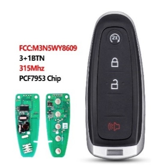 Ford 3+1 Buttons PN:164-R8091 / M3N5WY8609  315 MHz H75(No logo/With logo)