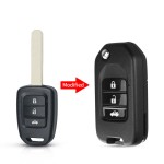 Honda Modified Folding Remote Key shell short blade(With logo)