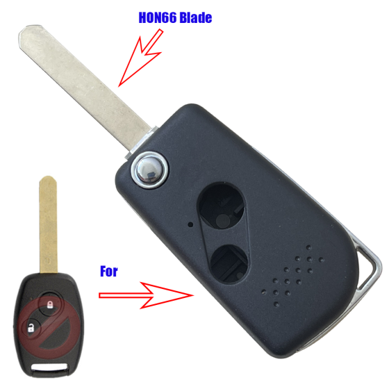Honda Remote Key Shell Key(With logo)