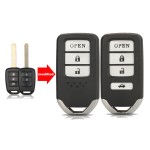 Honda Flip key shell white buttons (With logo)