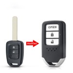 Honda Flip key shell white buttons (With logo)