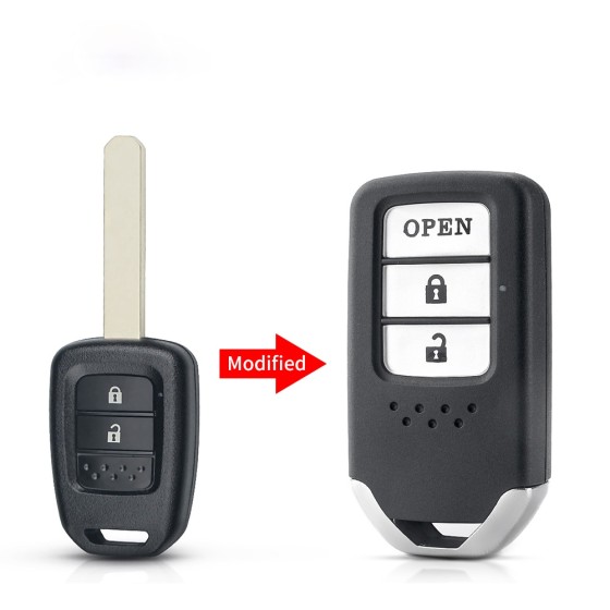 Honda Flip key shell white buttons (With logo)