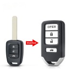 Honda Flip key shell white buttons (With logo)