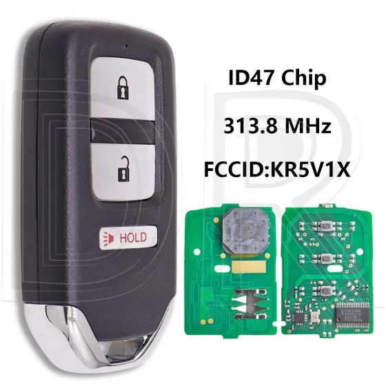 Honda Buttons 313.8MHz ID47 Chip KR5V1X