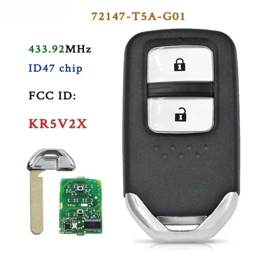 Honda HRV 433Mhz ID47Chip KR5V2X 72147-T5A-G01