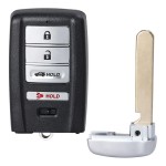 Honda 4 Buttons new smart key shell