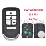 Honda Accord Sport 72147-TVA-A11 / CWTWB1G0090 433 MHz
