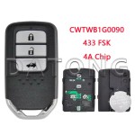 Honda Accord Sport 72147-TVA-A11 / CWTWB1G0090 433 MHz