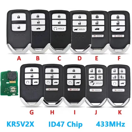 Honda HRV 433Mhz ID47Chip KR5V2X 72147-T5A-G01