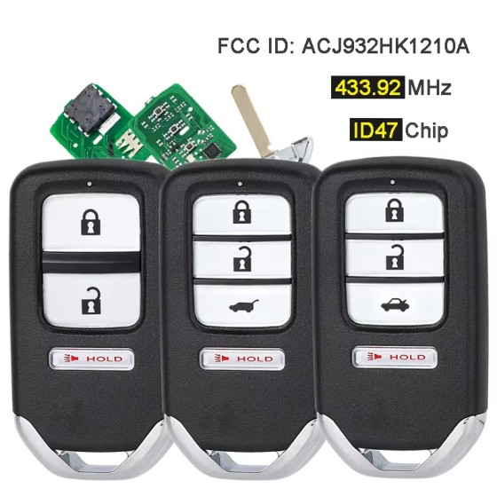 Honda Crosstour 72147-TP6-A61 ACJ932HK1210A 313.8Mhz ID47 Chip