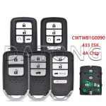 Honda Accord Sport 72147-TVA-A11 / CWTWB1G0090 433 MHz