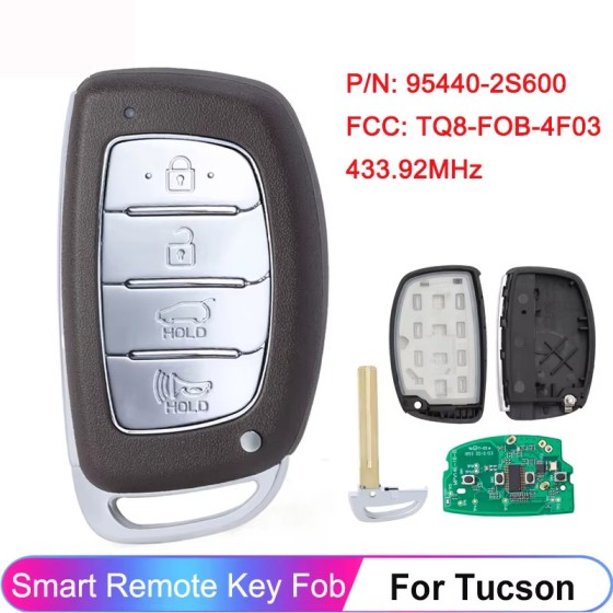 " 2014-2015 Hyundai Tucson / 4-Button Remote Smart Key / PN: 95440-2S600 / TQ8-FOB-4F03"