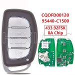 2017-2019 Hyundai Sonata / 4-Button Smart Key / PN: 95440-C1500NNA / CQOFD00120  434 MHz(No logo)