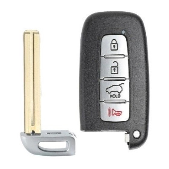 Hyundai  4 buttons remote case Type B Blade(No logo/With logo)
