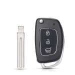 Hyundai 3 Buttons case SUV TOY40/HY20R/HY20/Left/Right Blade(No logo/With logo)