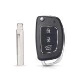 Hyundai 3 Buttons case SUV TOY40/HY20R/HY20/Left/Right Blade(No logo/With logo)