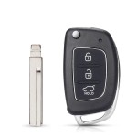 Hyundai 3 Buttons case SUV TOY40/HY20R/HY20/Left/Right Blade(No logo/With logo)
