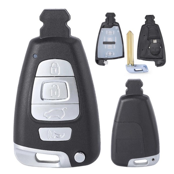 Hyundai 4 Buttons smart key shell(No logo/With logo)