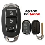 Hyundai smart key shell 3/4/5 buttons(No logo/With logo)