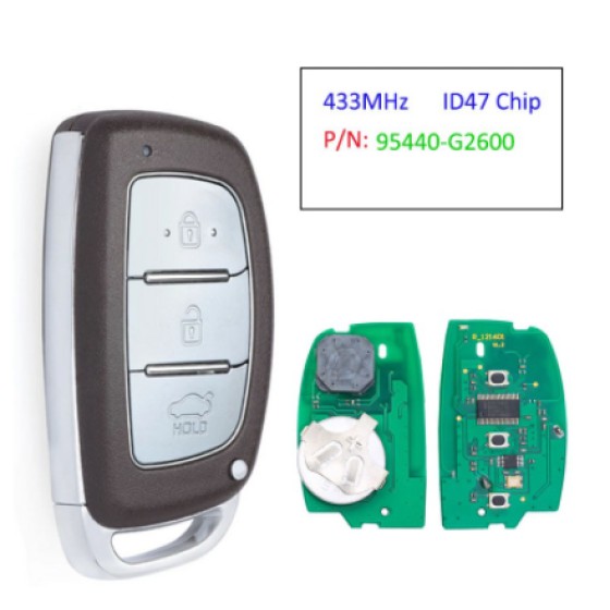 2016-2021 Hyundai Ioniq 95440-G2600  433MHz ID47 Chip