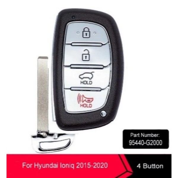 Smart Prox Remote Control Car Key for Hyundai Ioniq 2015 2016 2017 2018 2019 2020 FCC ID: TQ8-FOB-4F11 95440-G2000
