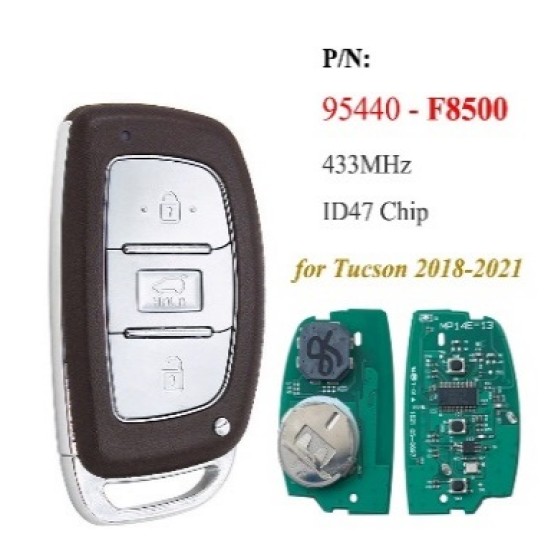 95440-F8000/95440-F8500 433MHz ID47 for Hyundai TUCSON 2016-2018