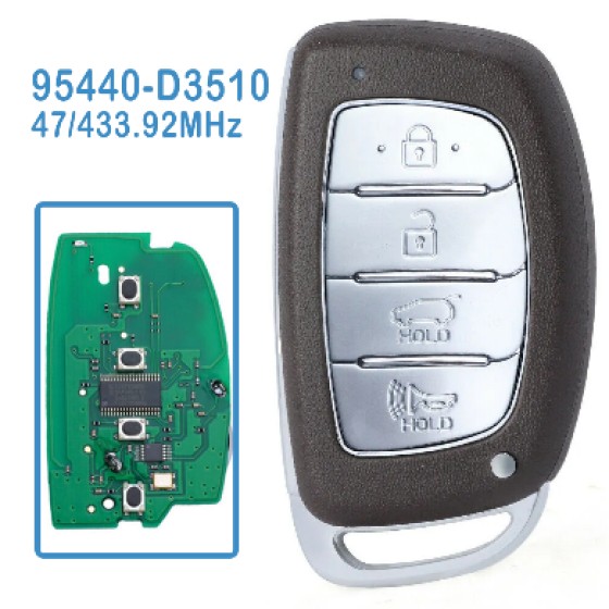 95440-D3510 FSK 433.92MHz ID47 Chip Hyundai Tucson 17-19