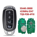 yundai Kona 2018-2020 FCC: TQ8-FOB-4F18 95440-J9000 ID47 Chip 433Mhz